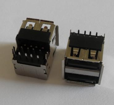 USB-AF 90 ° double-layer sinking plate